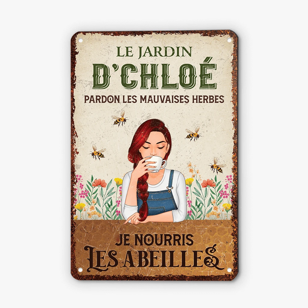 Plaque Personnalisée Pour Jardin – Je Nourris Les Abeilles 3 Plaque Personnalisée Pour Jardin – Je Nourris Les Abeilles
