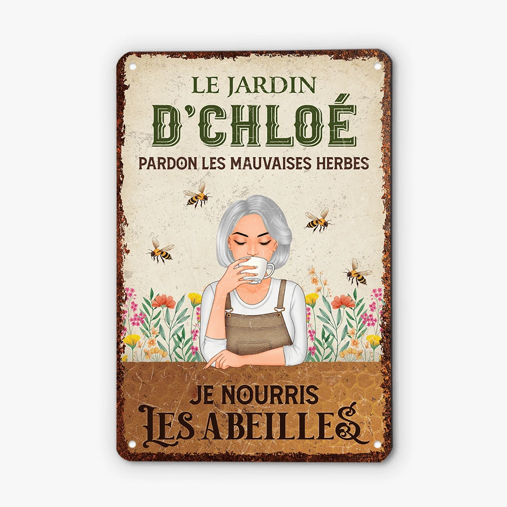 Plaque Personnalisée Pour Jardin – Je Nourris Les Abeilles 4 Plaque Personnalisée Pour Jardin – Je Nourris Les Abeilles – Image 2