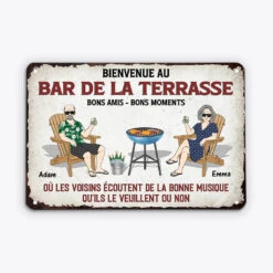 Plaque Bar Personnalisable – Bienvenue Chez Vous 5 Plaque Bar Personnalisable – Bienvenue Chez Vous -Cadeau Plus 2005EFR1 plaque en metal bienvenue au bar de la terrasse personnalisee