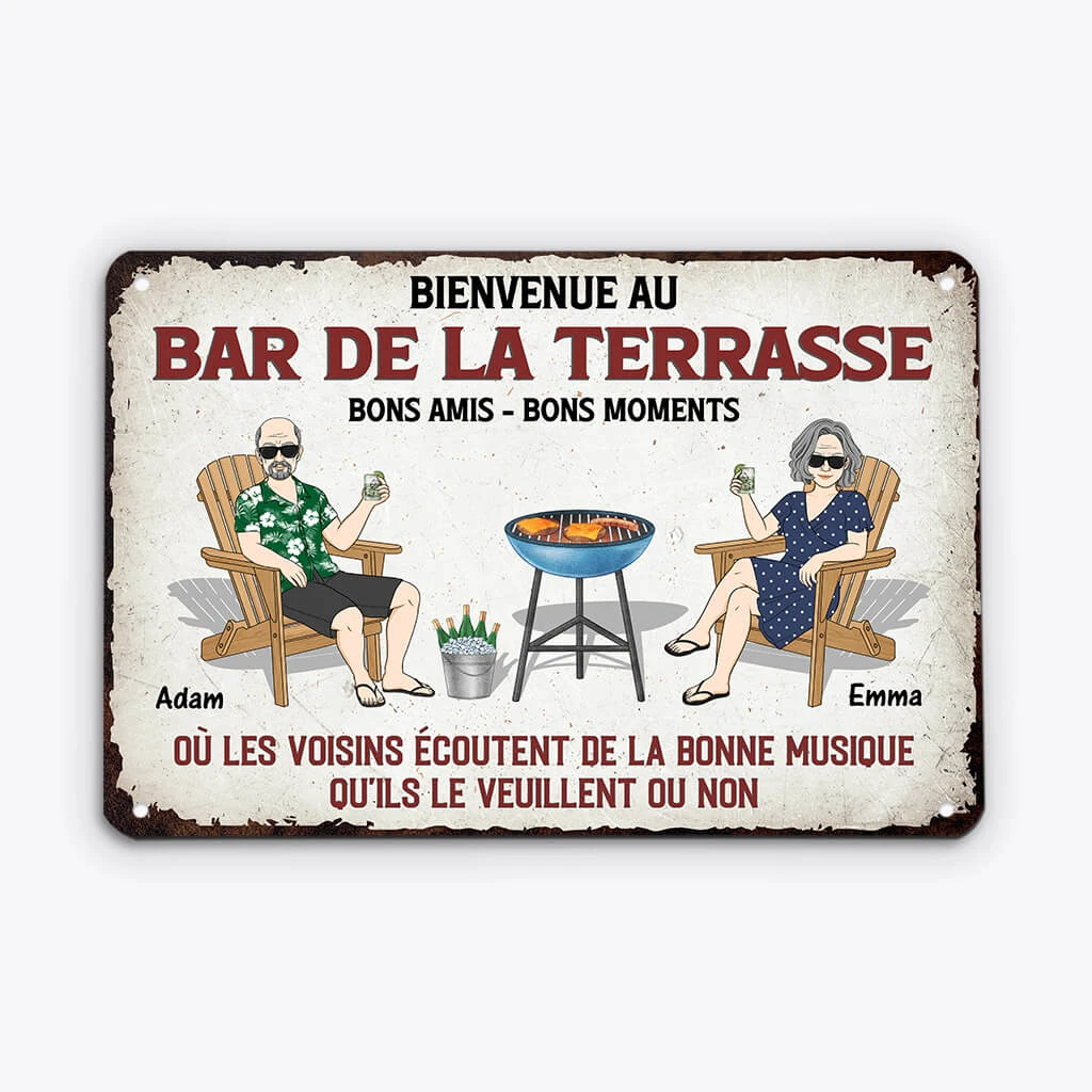 Plaque Bar Personnalisable – Bienvenue Chez Vous 4 Plaque Bar Personnalisable – Bienvenue Chez Vous – Image 2