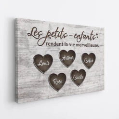 Toile Les Petits-Enfants Rendent La Vie Merveilleuse Personnalisée -Cadeau Plus 2017CFR2 toile les petits enfants rendent la vie merveilleuse personnalisee
