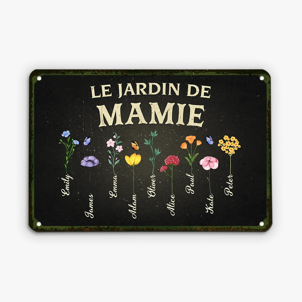 Plaque Personnalisée Cadeau – Jardin De Mamie Ou Maman 3 Plaque Personnalisée Cadeau – Jardin De Mamie Ou Maman