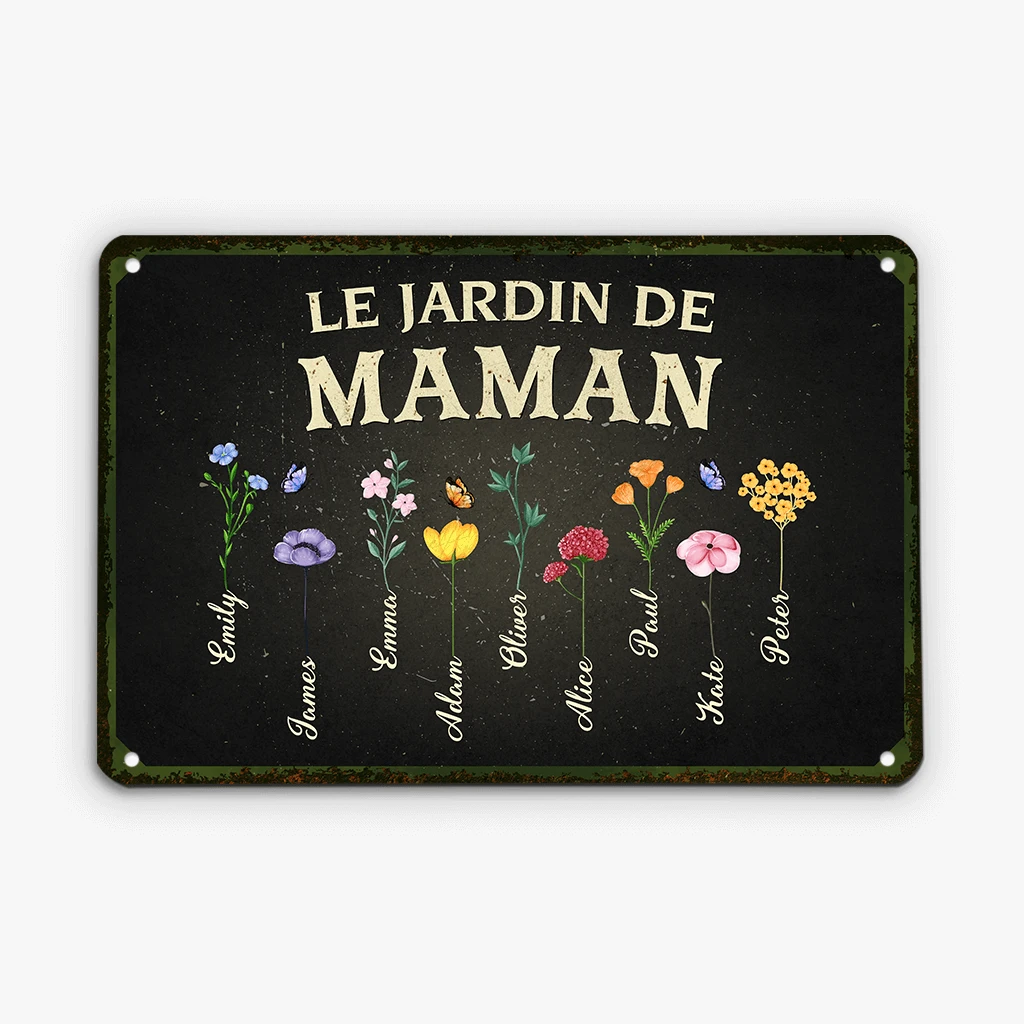 Plaque Personnalisée Cadeau – Jardin De Mamie Ou Maman 4 Plaque Personnalisée Cadeau – Jardin De Mamie Ou Maman – Image 2