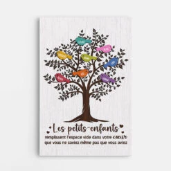 Toile Personnalisée "Petits Enfants Oiseaux"