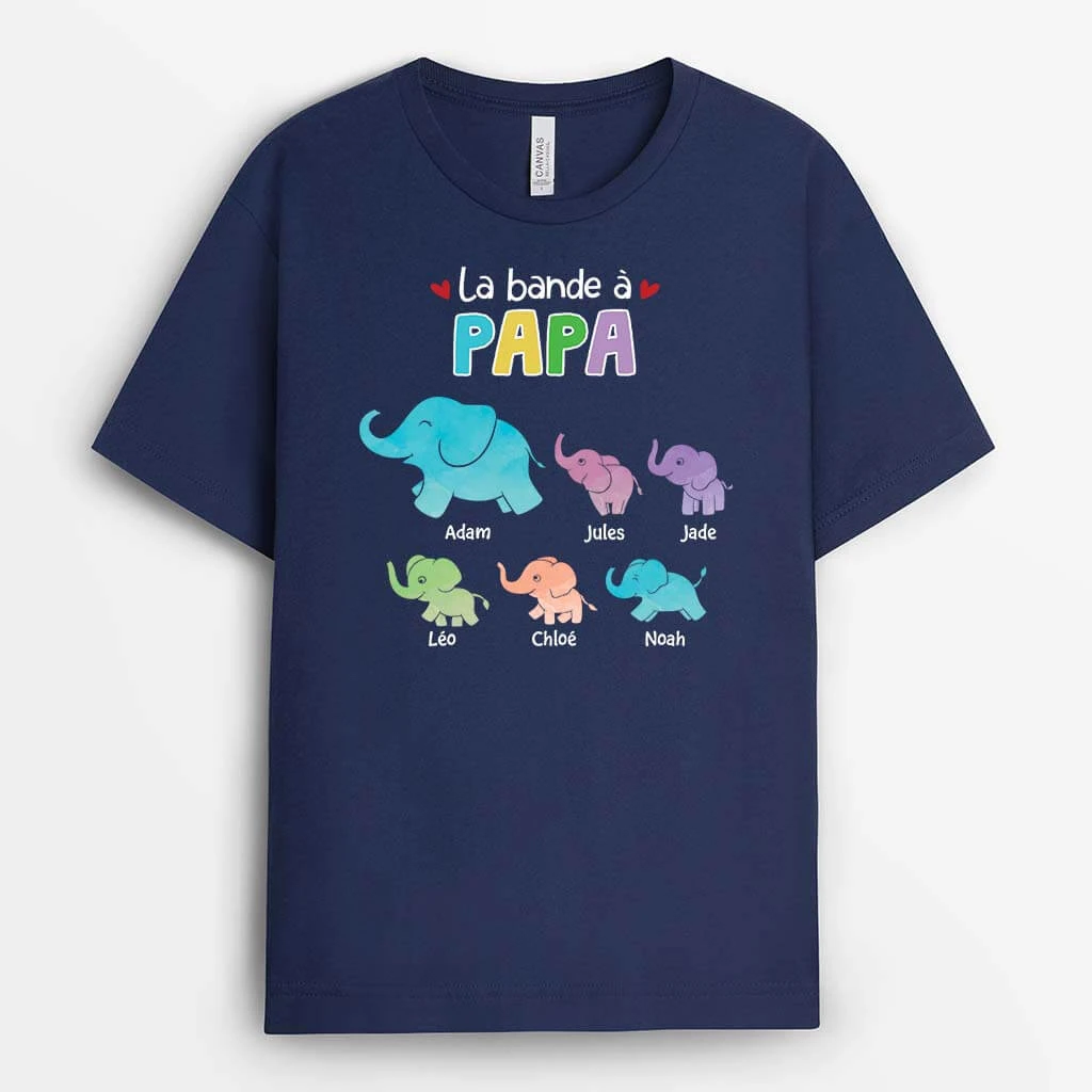 T-shirt La Bande À Maman/Mamie Éléphant Personnalisé 4 T-shirt La Bande À Maman/Mamie Éléphant Personnalisé – Image 2