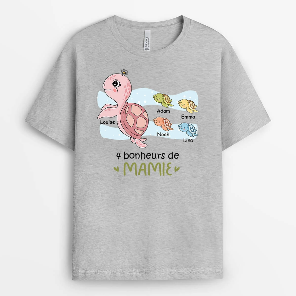 T-shirt Raisons Pour Lesquelles J'Adore Être Papa/Papy Tortue Personnalisé 4 T-shirt Raisons Pour Lesquelles J'Adore Être Papa/Papy Tortue Personnalisé – Image 2