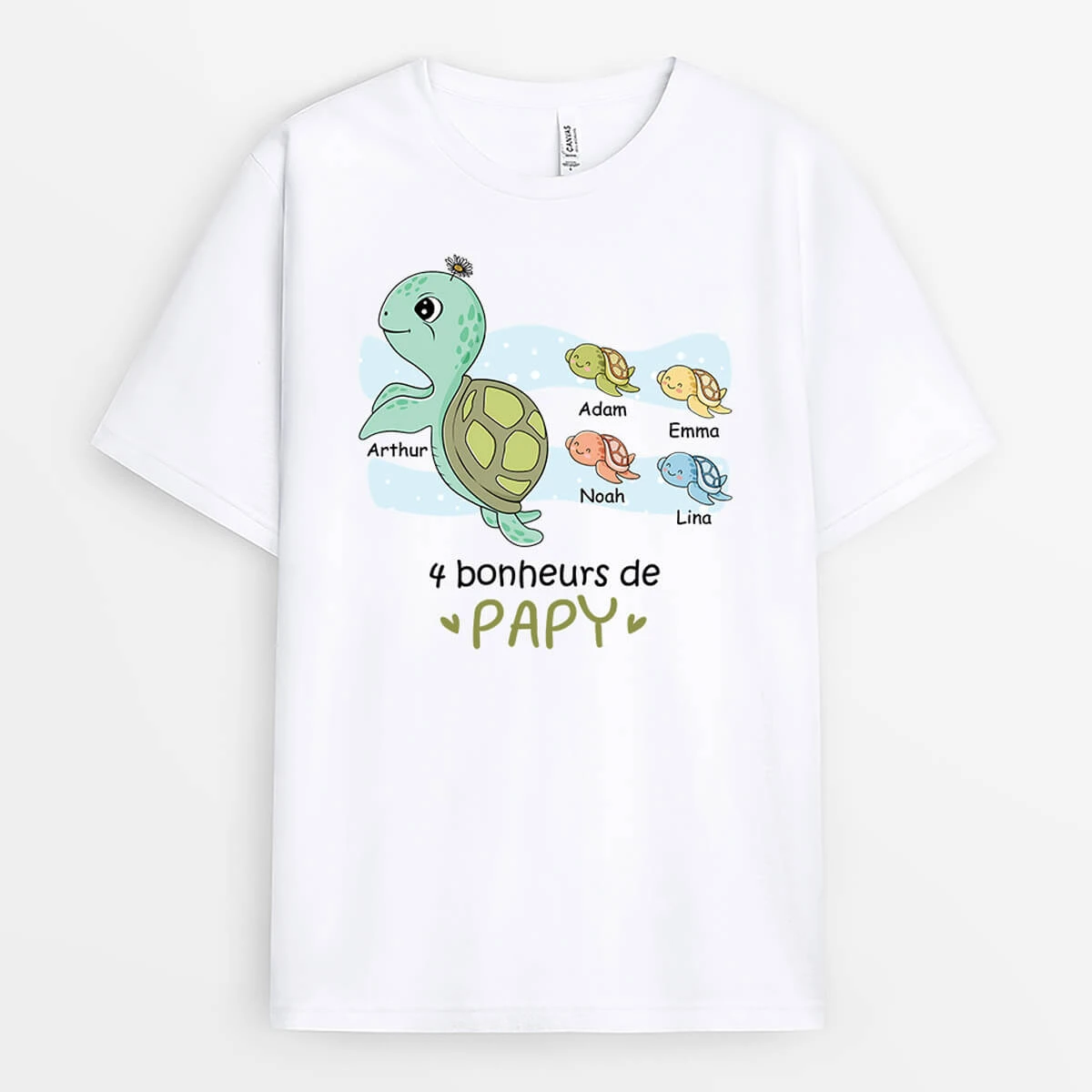 T-shirt Raisons Pour Lesquelles J'Adore Être Papa/Papy Tortue Personnalisé 3 T-shirt Raisons Pour Lesquelles J'Adore Être Papa/Papy Tortue Personnalisé