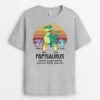 T-shirt Papasaurus Cooler Personnalisé -Cadeau Plus 2131AFR1 t shirt papasaurus cooler personnalise