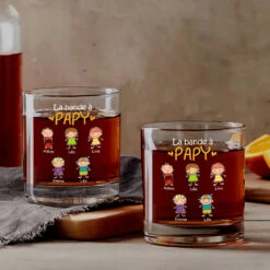 Verre À Whisky Personnalisé - La Bande À Papa - Version Mince