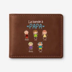 Portefeuille En Cuir Personnalisé - La Bande À Papa Version Mince