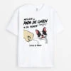 T-shirt Personnalisé Avec Chien - Meilleur Papa Chien -Cadeau Plus 2279AFR1 t shirt meilleur papa chien maman chien du monde bosse de poing personnalise
