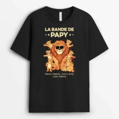 Tee Shirt Pour Grand Père - La Bande À Papy - Dessin Lions