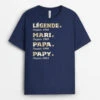 T-shirt Légende Mari Papa Papy Depuis Version Carte Personnalisé -Cadeau Plus 2356AFR1 t shirt legende mari papa papy depuis version carte personnalise 18ca42d7 de3f 4831 a373 2b3bf9365370