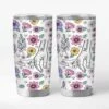 [Effet D'Impression 3D] Mug Isotherme 590ml Personnalisé - Maman Mamie - Fleur Pastel -Cadeau Plus 2408TFR1 effet dimpression 3d verre a vin personnalise avec couvercle maman mamie fleur pastel 2408T5H5A