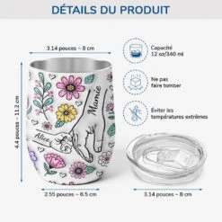 Maman/Mamie Tenant Les Mains Avec Fleurs Pastels 3D - Cadeau Personnalisé | Mug Isotherme 355ml 7 Maman/Mamie Tenant Les Mains Avec Fleurs Pastels 3D - Cadeau Personnalisé | Mug Isotherme 355ml -Cadeau Plus 2408TFR3 effet dimpression 3d verre a vin personnalise avec couvercle maman mamie fleur pastel 2408T5H5A