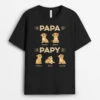 T-shirt Papa Papy Petits Lions Personnalisé