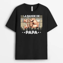 T-shirt La Bande À Papa/Papy Bosses De Poing Forêt Colorée Personnalisé