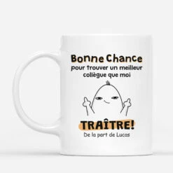 Tasse Personnalisée Collègue - Bonne Chance