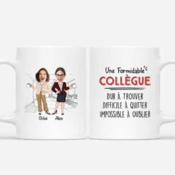 Mug Personnalisé Avec Visages - Une Formidable Collègue