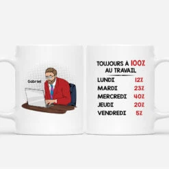 Mug Pour Collègue De Travail - Toujours à 100%