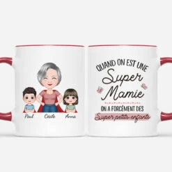 Mug Quand On Est Une Super Maman Mamie Personnalisé
