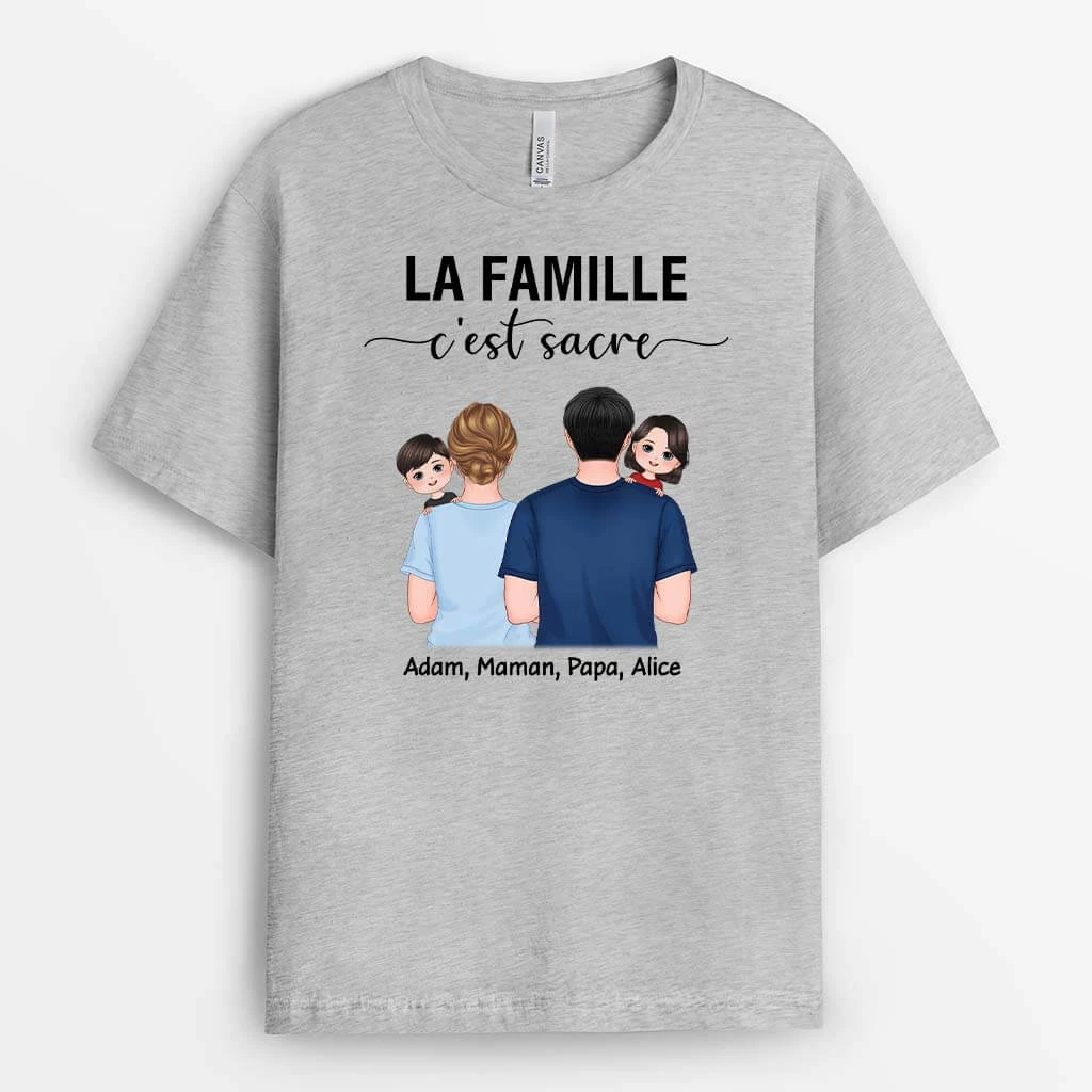 T-Shirt La Famille, C'est Sacré Personnalisé 4 T-Shirt La Famille, C'est Sacré Personnalisé – Image 2