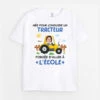 Né(e) Pour Conduire Un Tracteur - Tee Shirt Enfant Personnalisé Photo -Cadeau Plus 2609AFR1 t shirt ne e pour conduire un tracteur personnalise