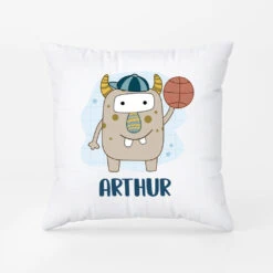 Coussin Monstre Enfant Sportif Personnalisé