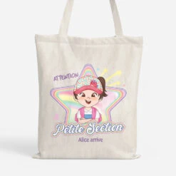 Attention La Maternelle Licorne - Tote Bag Enfant Personnalisé