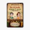 Plaque Métal Vintage Personnalisée – Notre Bar De Jardin