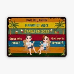 Plaque Métallique Personnalisée – Vintage Bar Et Grill