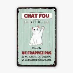 Plaque Personnalisée Chat – Des Chats Fous Vivent Ici 5 Plaque Personnalisée Chat – Des Chats Fous Vivent Ici -Cadeau Plus 2642EFR2 des chats fous vivent ici plaque personnalisee pour amoureux des chats 1dca5922 17e9 4dee 852c c957f82c3899