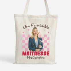 Une Formidable Maîtresse - Tote Bag Personnalisé Pour Maîtresse