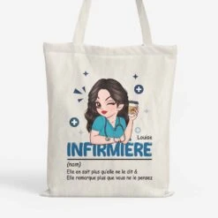 Définition D'Une Infirmière - Tote Bag Infirmiere Personnalisable
