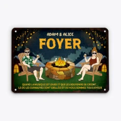Plaque Humoristique Personnalisée – Le Foyer Du Chaos Amoureux