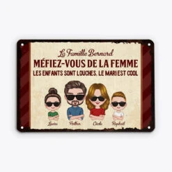 Plaque De Porte Originale – Méfiez-vous De La Femme