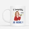 Mug Personnalisé Pour Femme Humour - T'inquiète. Je Gère -Cadeau Plus 2668MFR1 mug personnalise pour femme humour tinquiete. je gere 2668m6h8a
