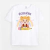 Fille D'École Avec Arc-En-Ciel - T-shirt Personnalisé Pour Enfant Fille -Cadeau Plus 2697AFR1