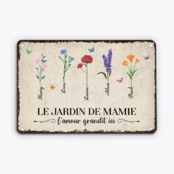 Plaque De Porte Extérieure Personnalisée – L’amour Pousse Ici