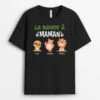 La Bande À Maman Avec Petits Animaux - T-shirt Personnalisé Pour Maman -Cadeau Plus 2716AFR1 la bande de maman avec petits animaux t shirt personnalise pour maman
