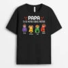 Tu Es Notre Héros Préféré - T-shirt Famille Personnalisé Pour Papa Et Papy -Cadeau Plus 2718AFR1 tu es notre heros prefere t shirt famille personnalise pour papa et papy