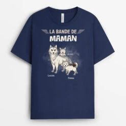 T Shirt Personnalisé Fete Des Grand Mere - T Shirt Loup -Cadeau Plus 2731AFR1 la bande de mamie version loups t shirt original pour mamie