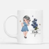 Mug Personnalisé Femme - Dessin Femme Et Fleur -Cadeau Plus 2776MFR2 mug personnalise femme dessin femme et fleur 2776M6N8A
