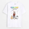 Papa Chat Qui Danse Plus Cool - Tee Shirt Personnalisé Chat -Cadeau Plus 2778AFR1 papa chat qui danse plus cool tee shirt personnalise chat