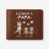 Portefeuille Cuir Personnalisé - La Bande À Papa - Dessin Crayon -Cadeau Plus 2793JFR1 portefeuille cuir personnalise la bande a papa dessin crayon 2793j