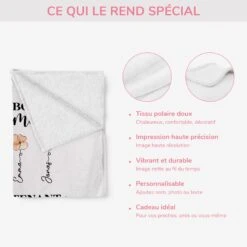 Plaid Personnalisé Mamie - D'abord Maman Maintenant Mamie -Cadeau Plus 2851BFR4 plaid personnalise mamie dabord maman maintenant mamie 2851b3y5a
