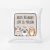 Nous Régnons Sur La Maison Version Chat - Coussin Humour Avec Chat 2 Nous Régnons Sur La Maison Version Chat - Coussin Humour Avec Chat -Cadeau Plus 2884PFR1 nous regnons sur la maison version chat coussin humour avec chat