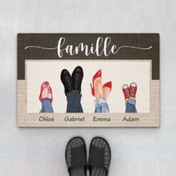 Paillasson Personnalisable Famille – Chaussures En Vedette