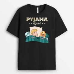 Tee Shirt Chien Personnalisé Sombre - Pyjama Officiel