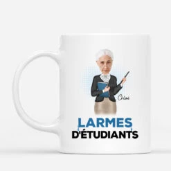 Larmes D'Étudiants Avec Visages - Mug Maitresse Humour